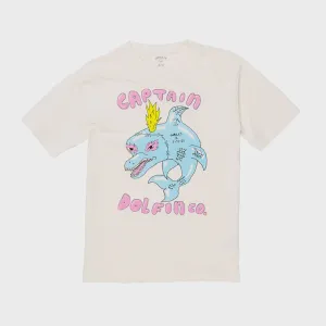 Captain Fin Men's Ozzy Wrong Dolfin T-Shirt - Vintage White