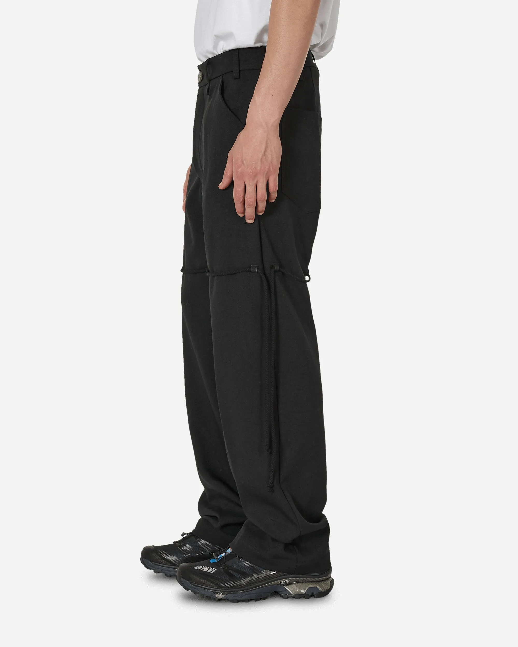 Chain Lace Dress Pants Black