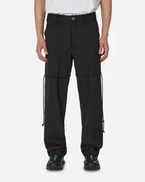 Chain Lace Dress Pants Black