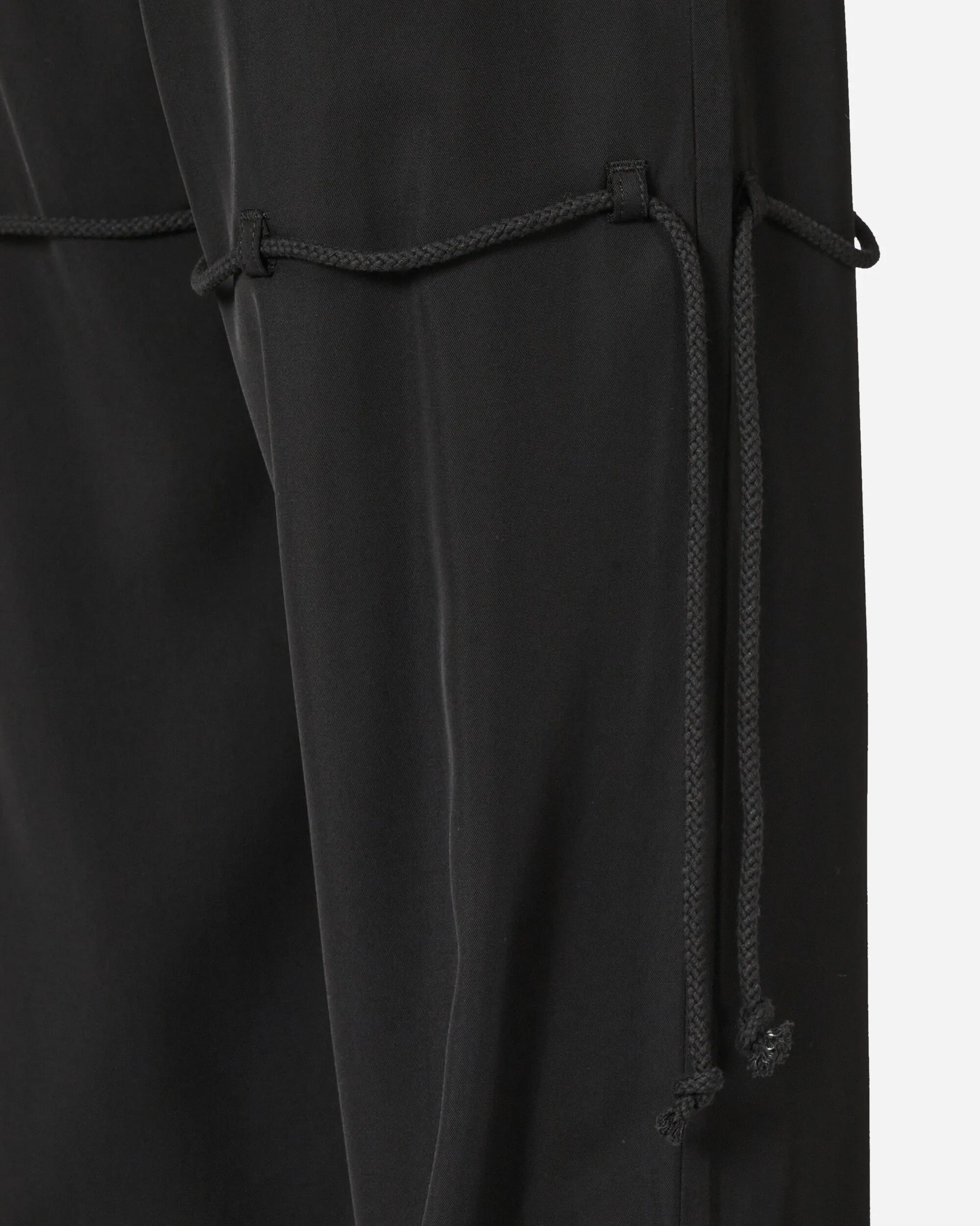 Chain Lace Dress Pants Black