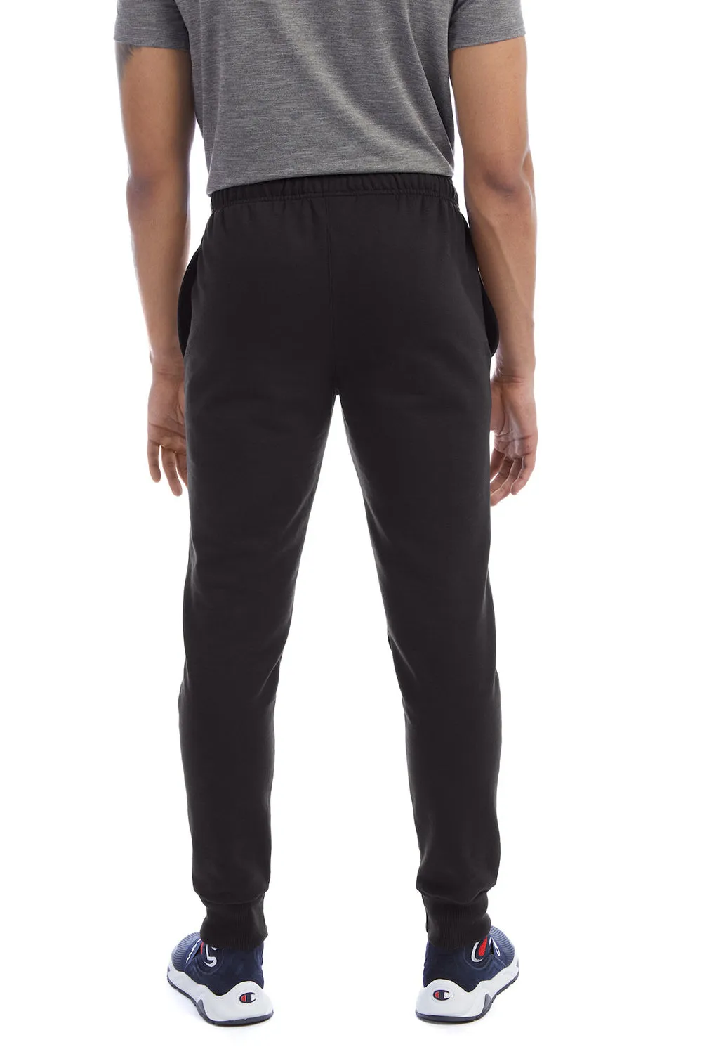 Champion Mens Power blend Fleece Jogger Sweatpants w/ Pockets - Black