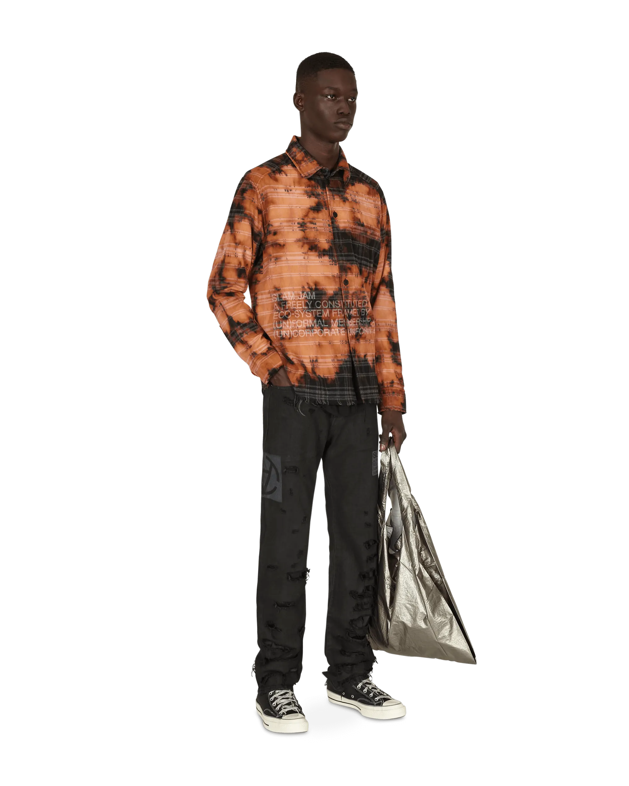 Check Shirt Black