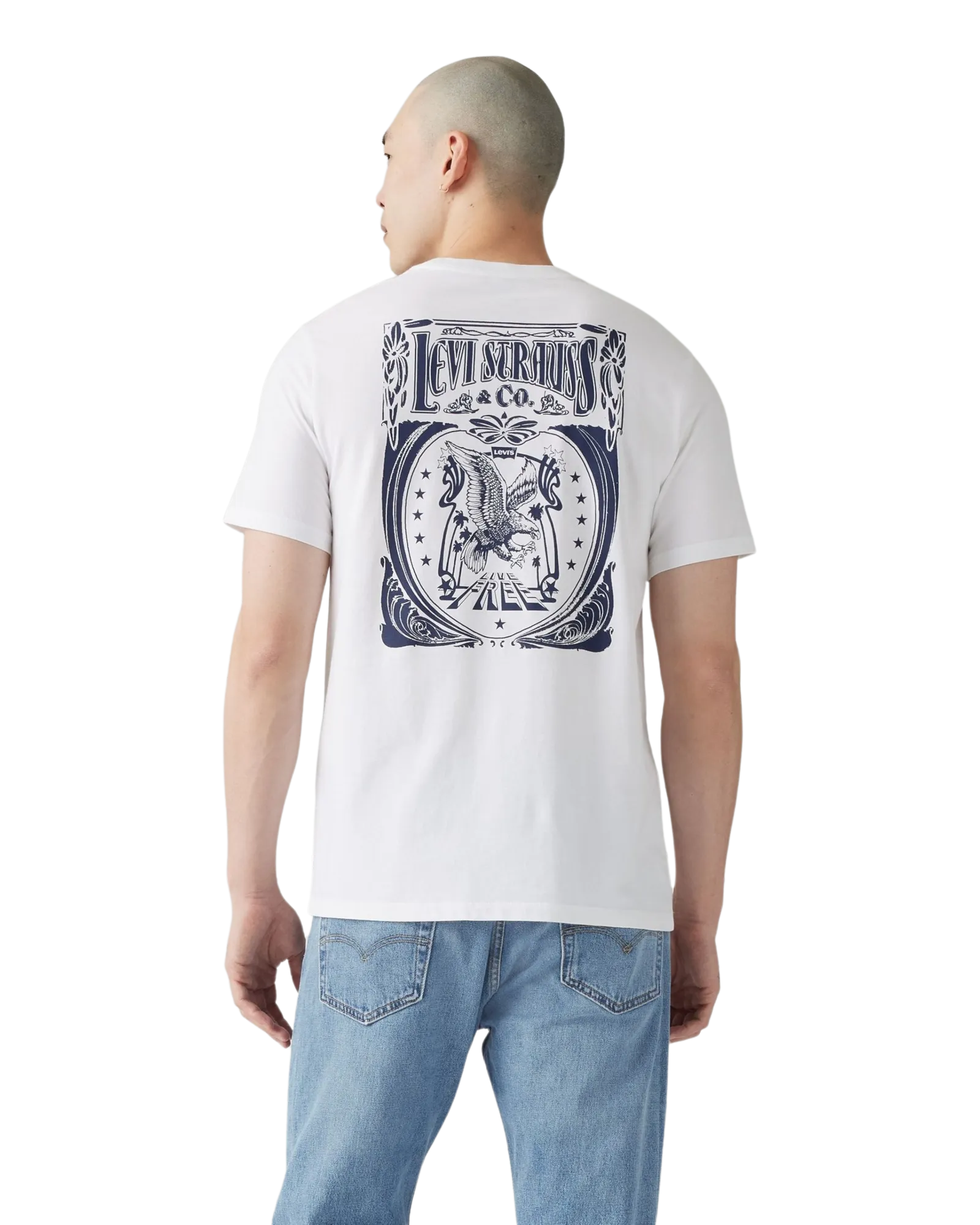 Classic Graphic T-Shirt in Brin Music Inspired White