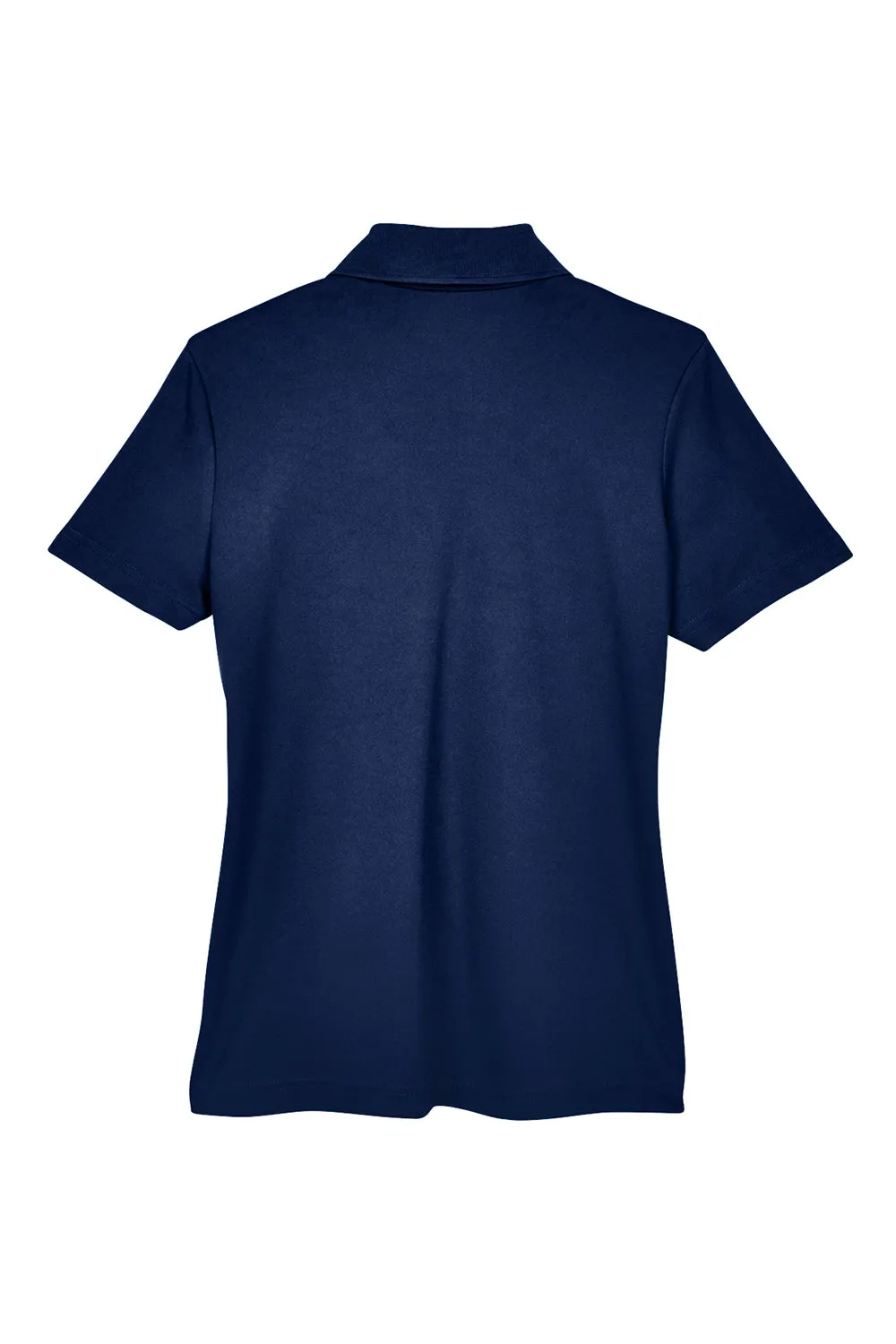 Core 365 Womens Balance Performance Moisture Wicking Short Sleeve Polo Shirt - Electric Blue/Classic Navy Blue