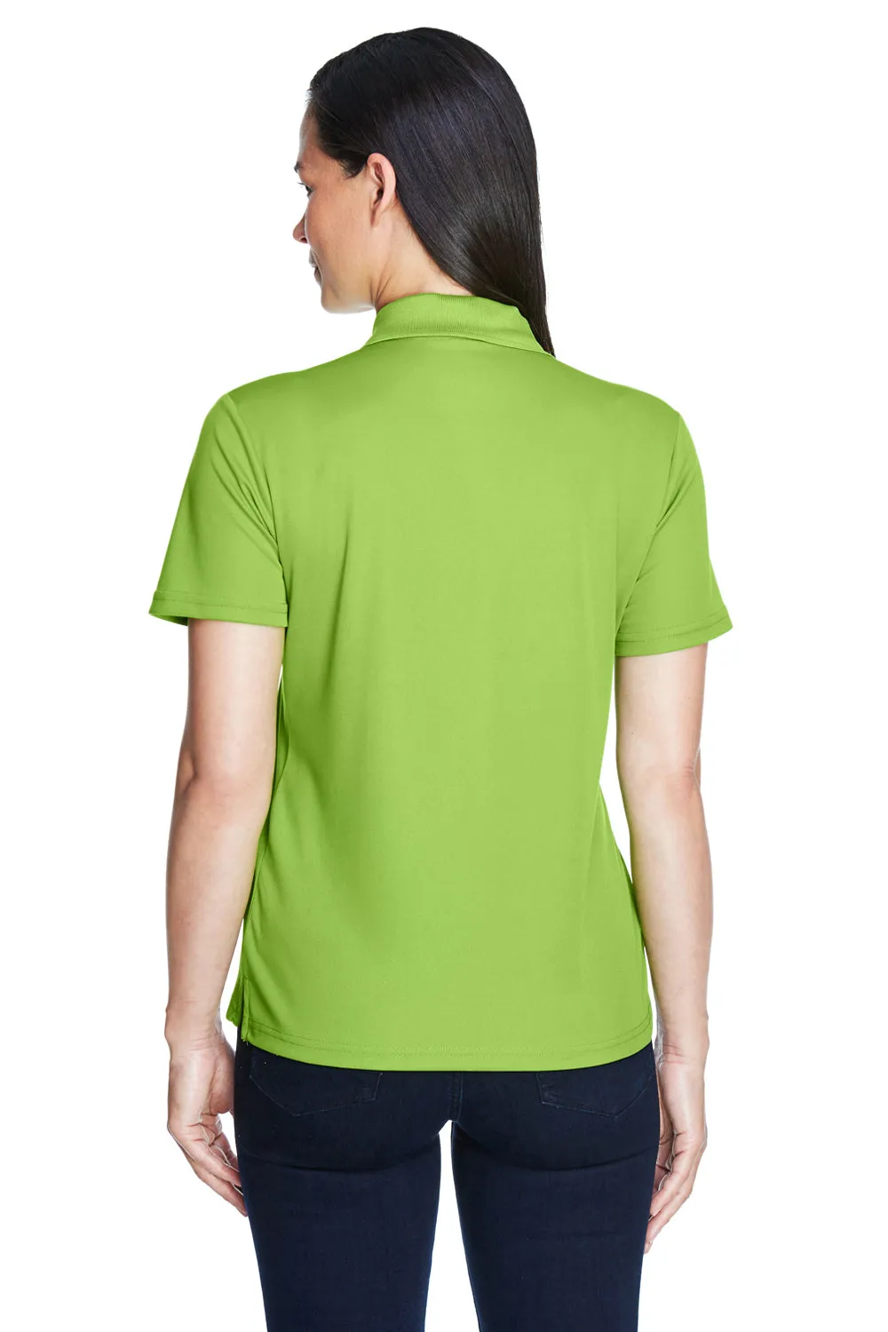 Core 365 Womens Origin Performance Moisture Wicking Short Sleeve Polo Shirt - Acid Green