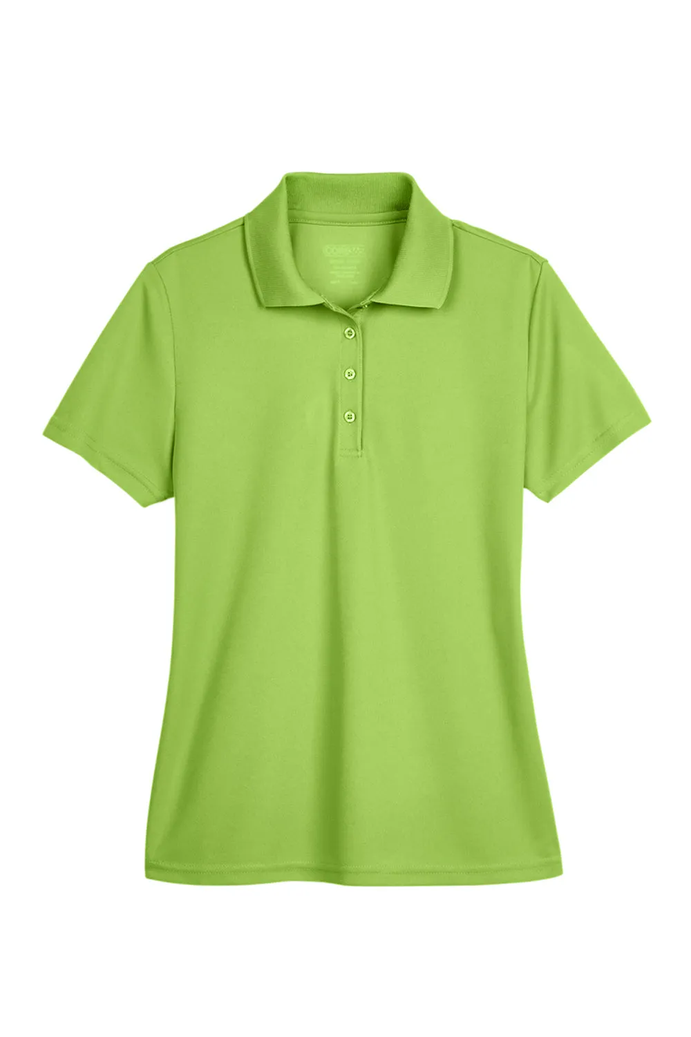 Core 365 Womens Origin Performance Moisture Wicking Short Sleeve Polo Shirt - Acid Green