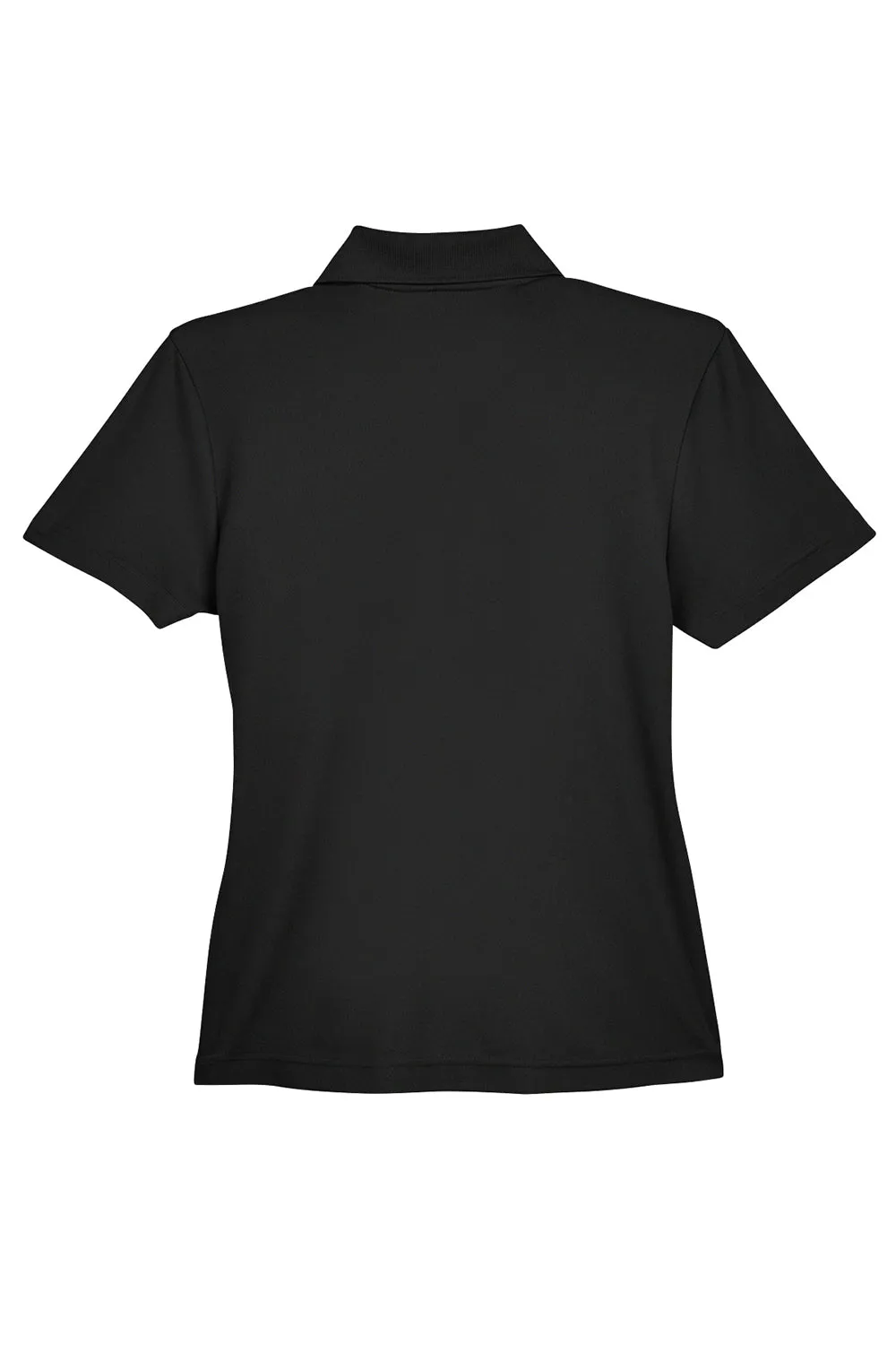Core 365 Womens Origin Performance Moisture Wicking Short Sleeve Polo Shirt w/ Pocket - Black