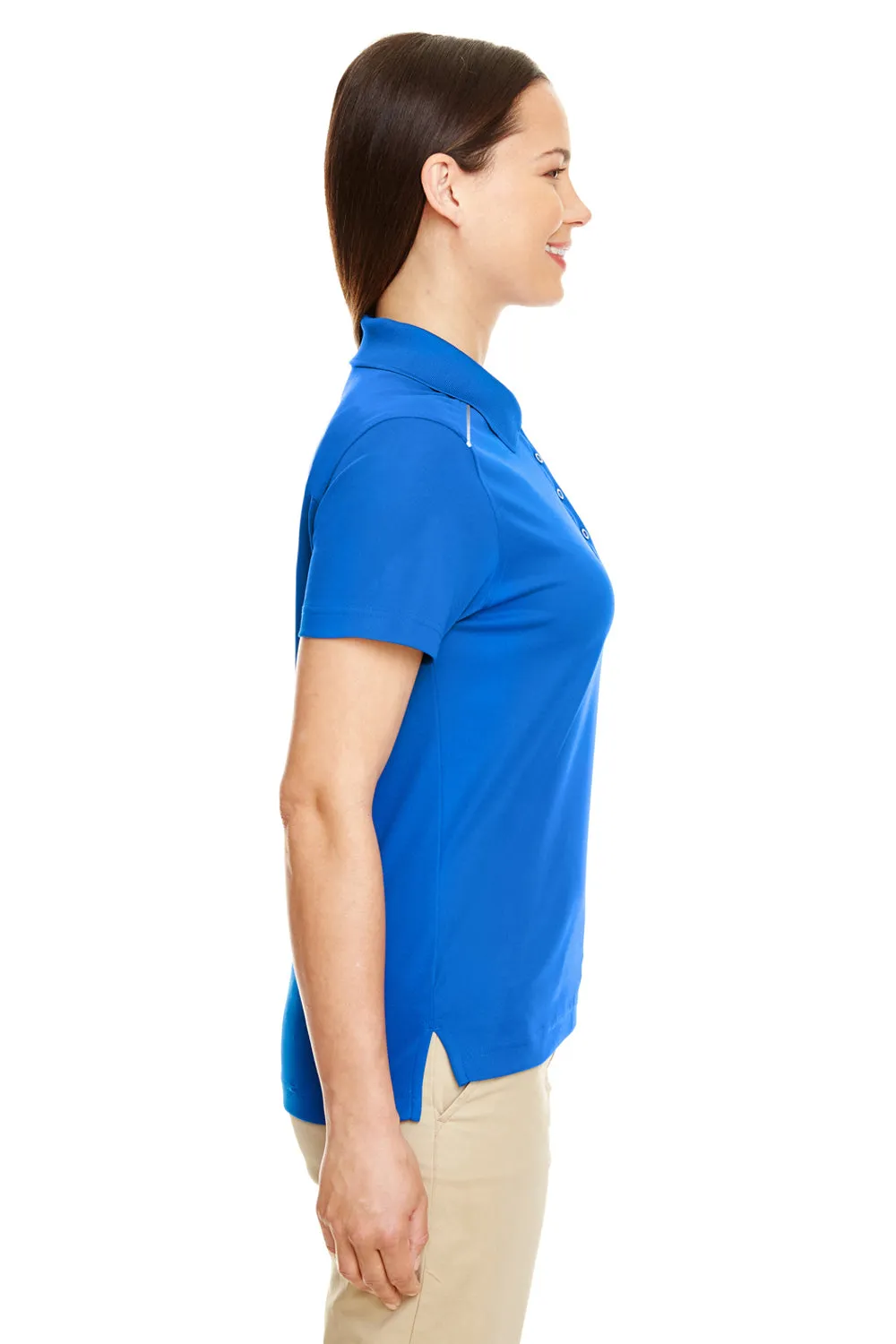 Core 365 Womens Radiant Performance Moisture Wicking Short Sleeve Polo Shirt - True Royal Blue