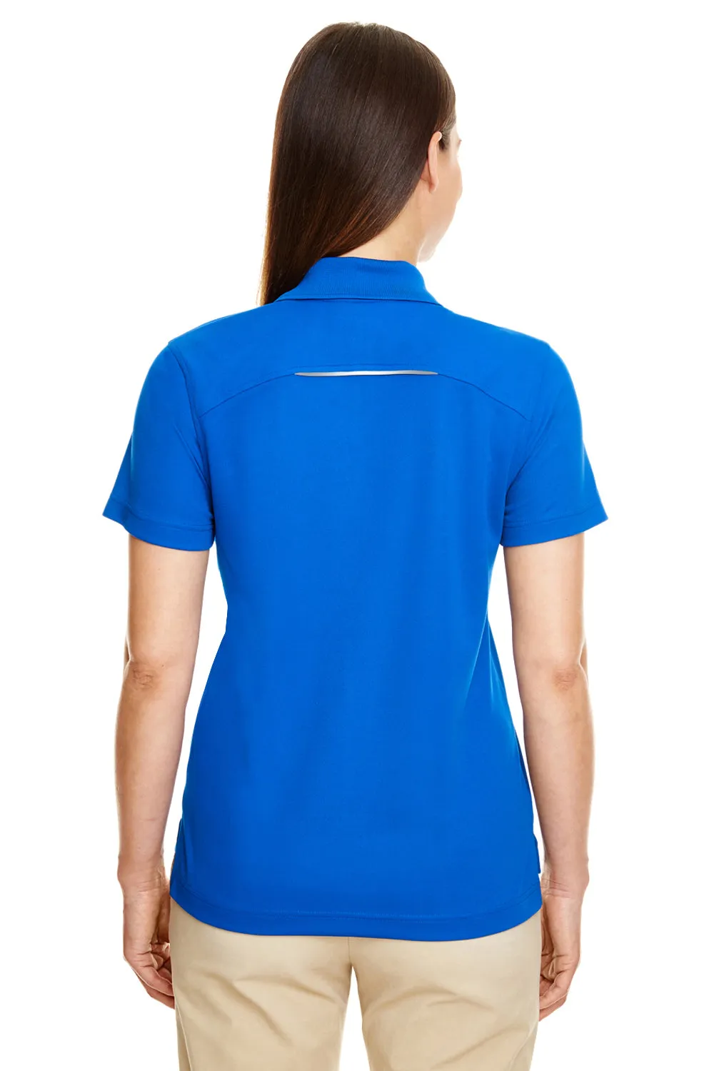 Core 365 Womens Radiant Performance Moisture Wicking Short Sleeve Polo Shirt - True Royal Blue