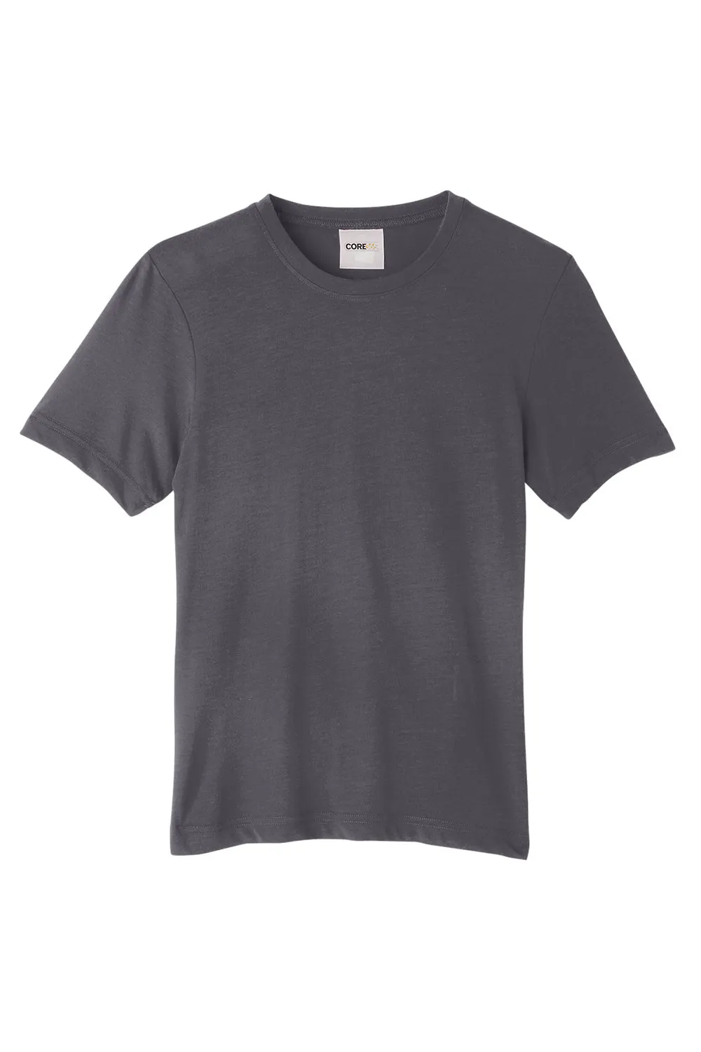 Core 365 Youth Fusion ChromaSoft Performance Moisture Wicking Short Sleeve Crewneck T-Shirt - Carbon Grey
