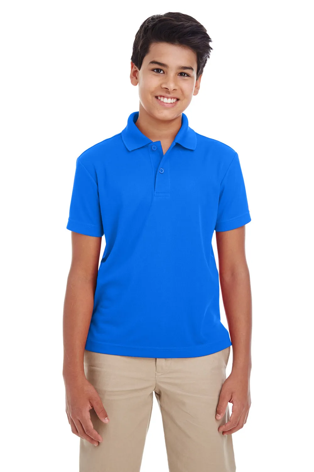 Core 365 Youth Origin Performance Moisture Wicking Short Sleeve Polo Shirt - True Royal Blue