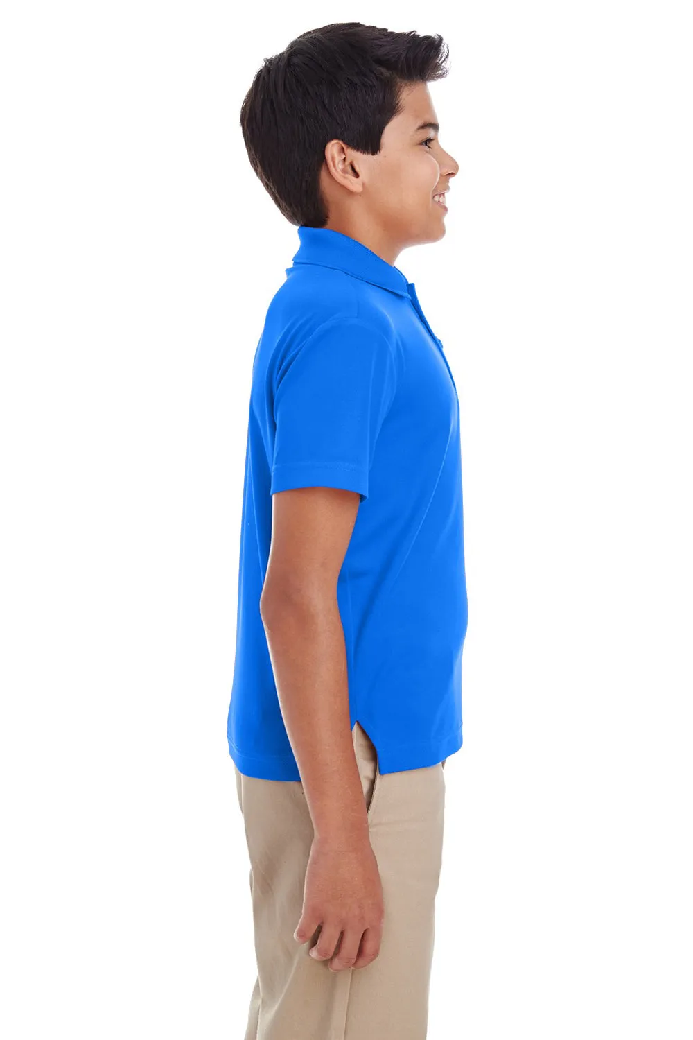 Core 365 Youth Origin Performance Moisture Wicking Short Sleeve Polo Shirt - True Royal Blue