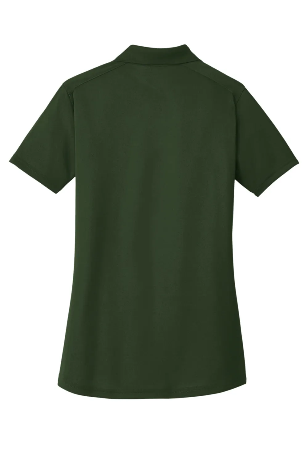 CornerStone Womens Select Moisture Wicking Short Sleeve Polo Shirt - Dark Green
