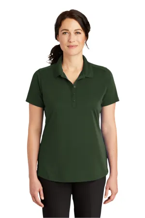 CornerStone Womens Select Moisture Wicking Short Sleeve Polo Shirt - Dark Green