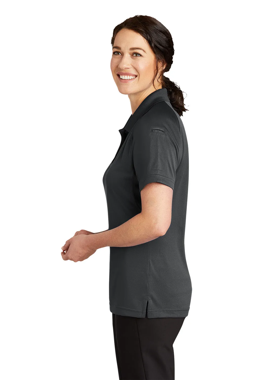 CornerStone Womens Select Tactical Moisture Wicking Short Sleeve Polo Shirt - Charcoal Grey