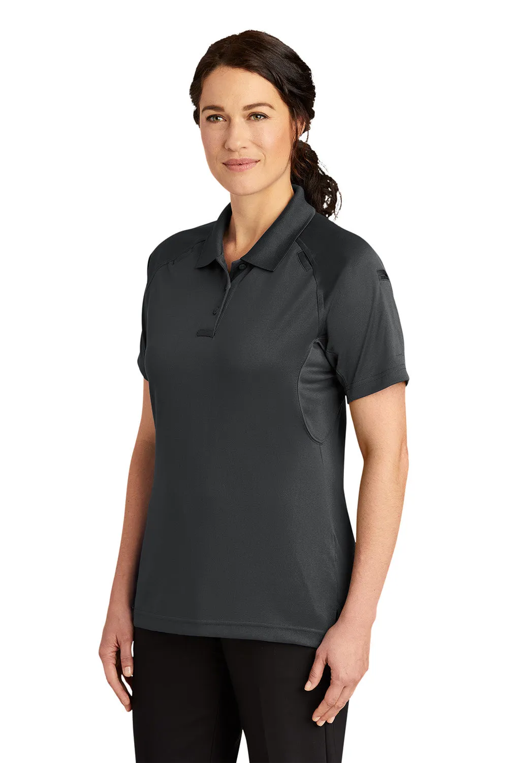 CornerStone Womens Select Tactical Moisture Wicking Short Sleeve Polo Shirt - Charcoal Grey