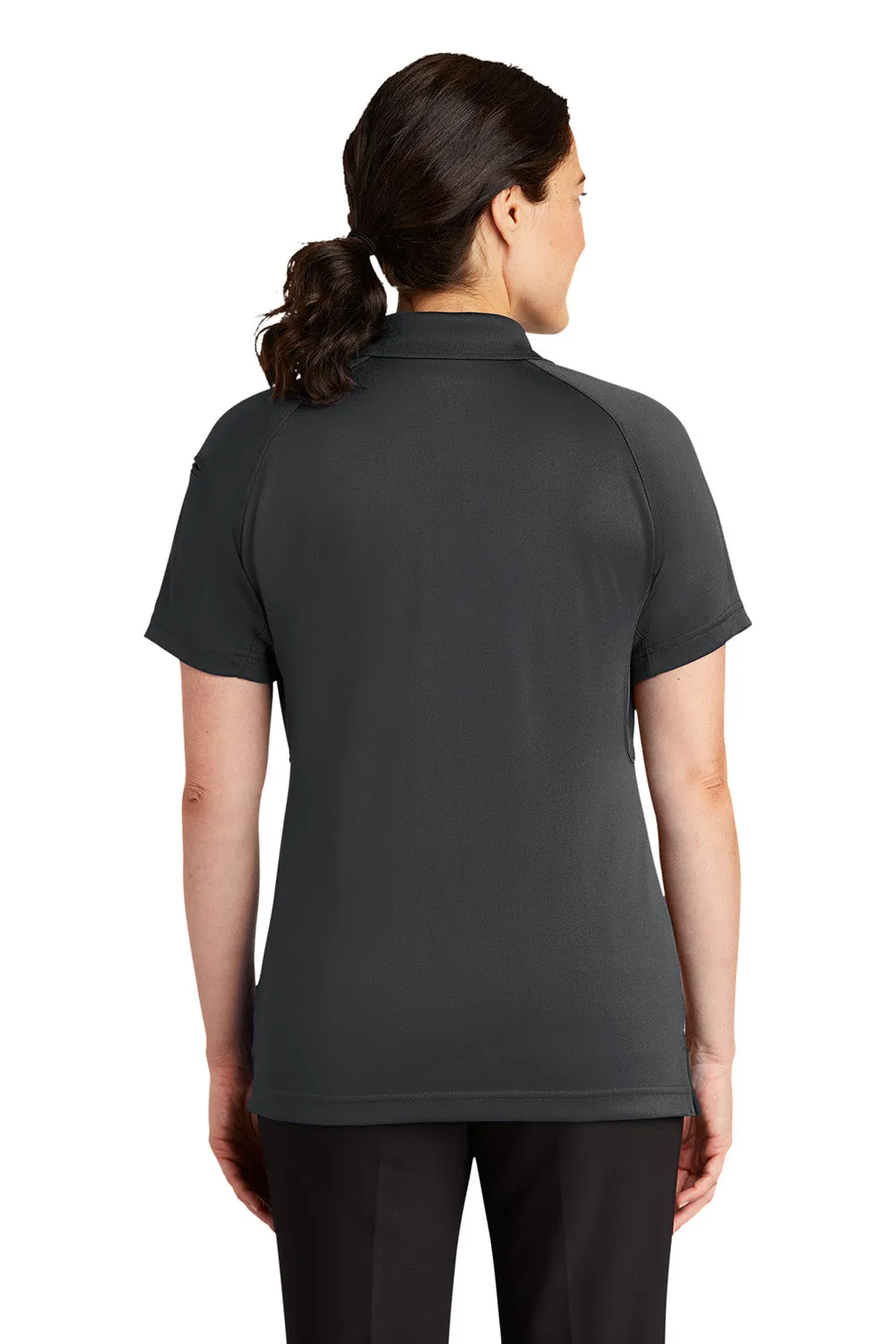 CornerStone Womens Select Tactical Moisture Wicking Short Sleeve Polo Shirt - Charcoal Grey