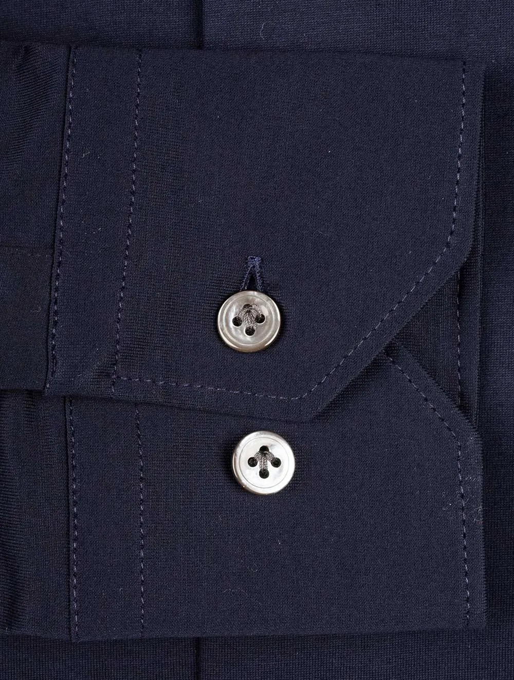 Cotton Stretch Shirt Navy