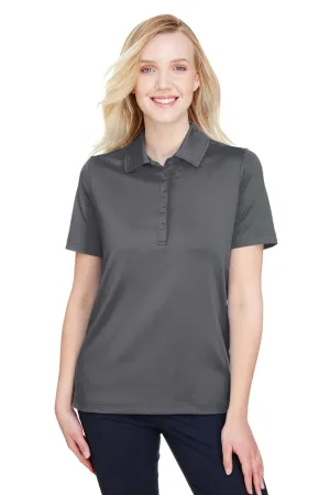 Devon & Jones Womens CrownLux Range Flex Performance Moisture Wicking Short Sleeve Polo Shirt - Graphite Grey