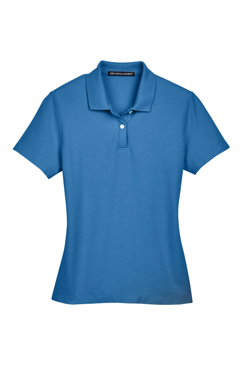 Devon & Jones Womens DryTec20 Performance Moisture Wicking Short Sleeve Polo Shirt - French Blue