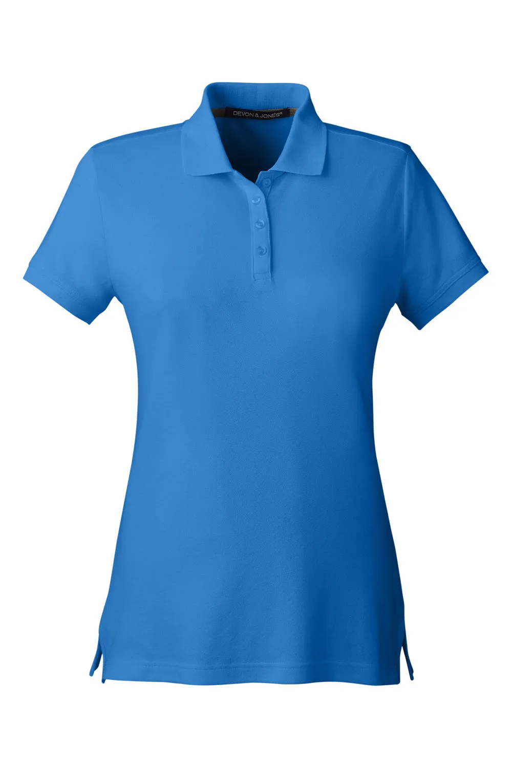 Devon & Jones Womens New Classics Performance Moisture Wicking Short Sleeve Polo Shirt - French Blue