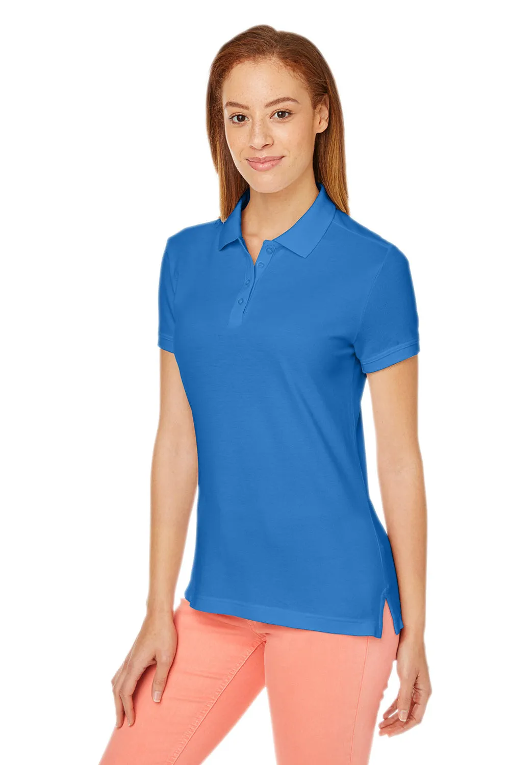 Devon & Jones Womens New Classics Performance Moisture Wicking Short Sleeve Polo Shirt - French Blue