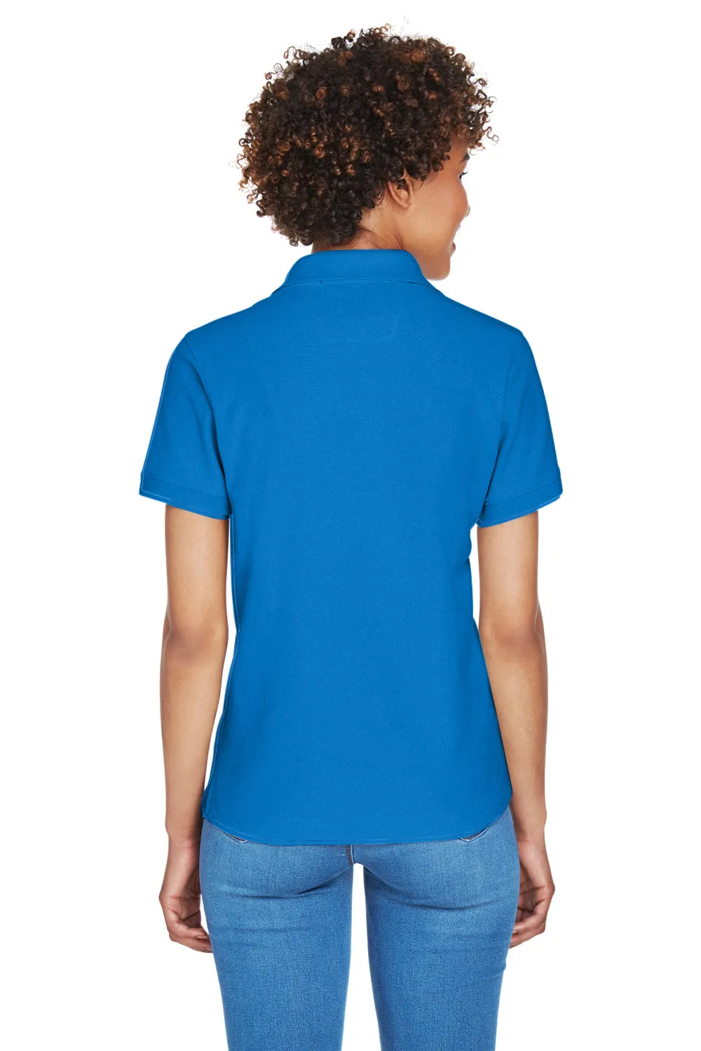 Devon & Jones Womens Short Sleeve Polo Shirt - True Royal Blue