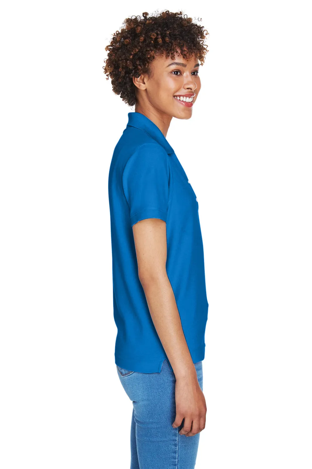 Devon & Jones Womens Short Sleeve Polo Shirt - True Royal Blue