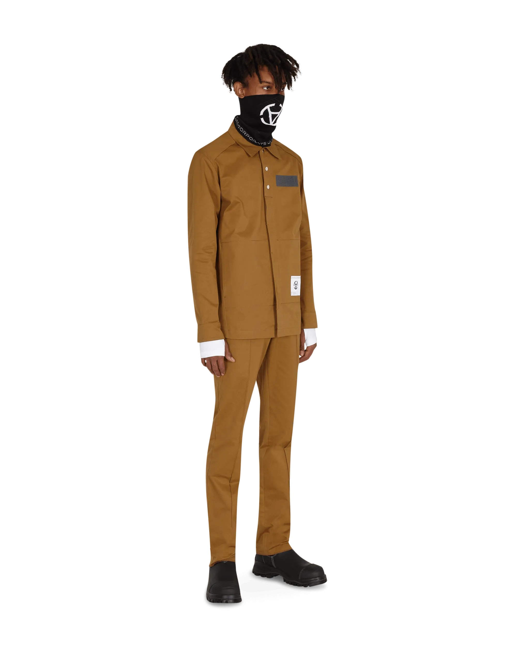 Diagonal Attica Pants Brown