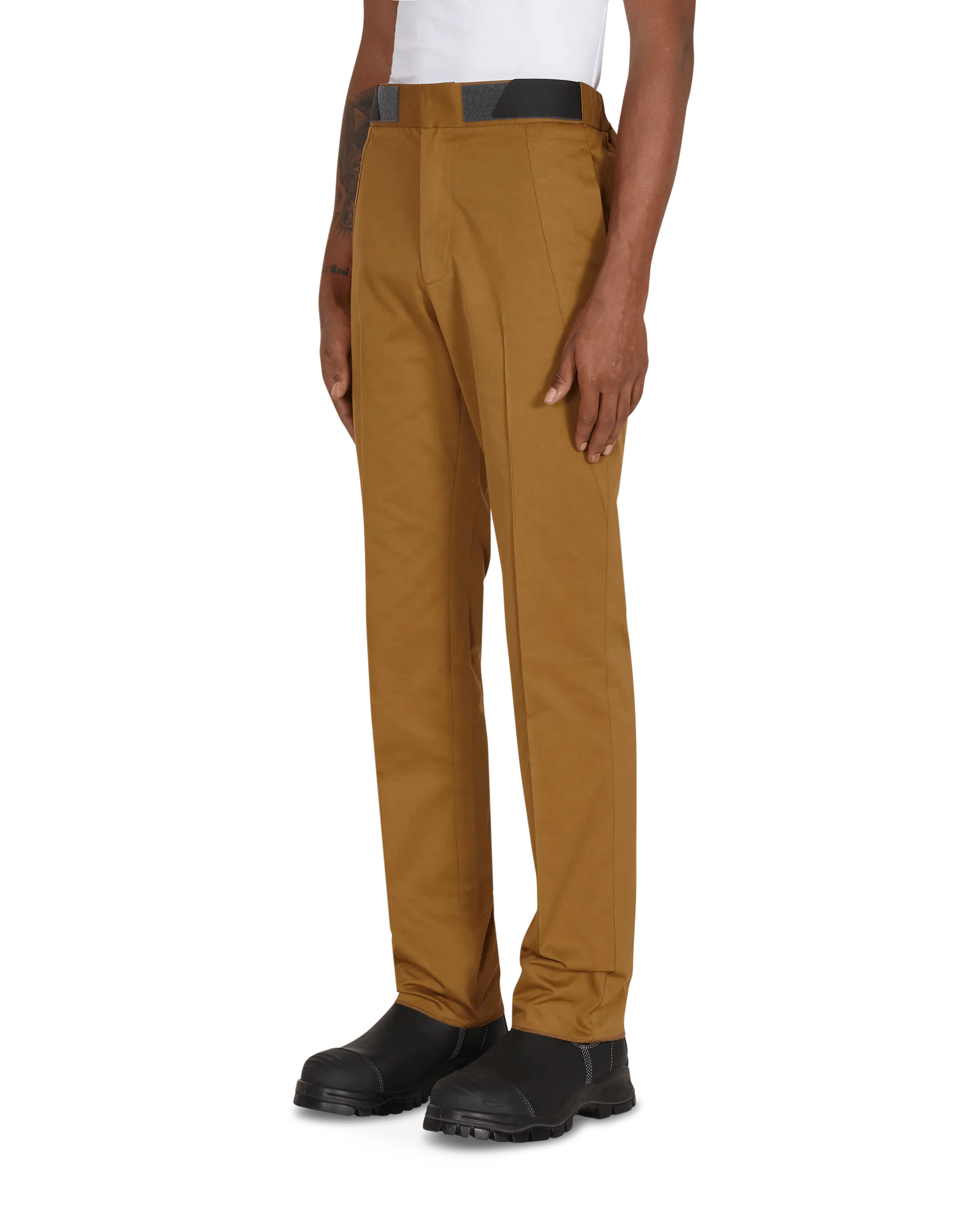 Diagonal Attica Pants Brown