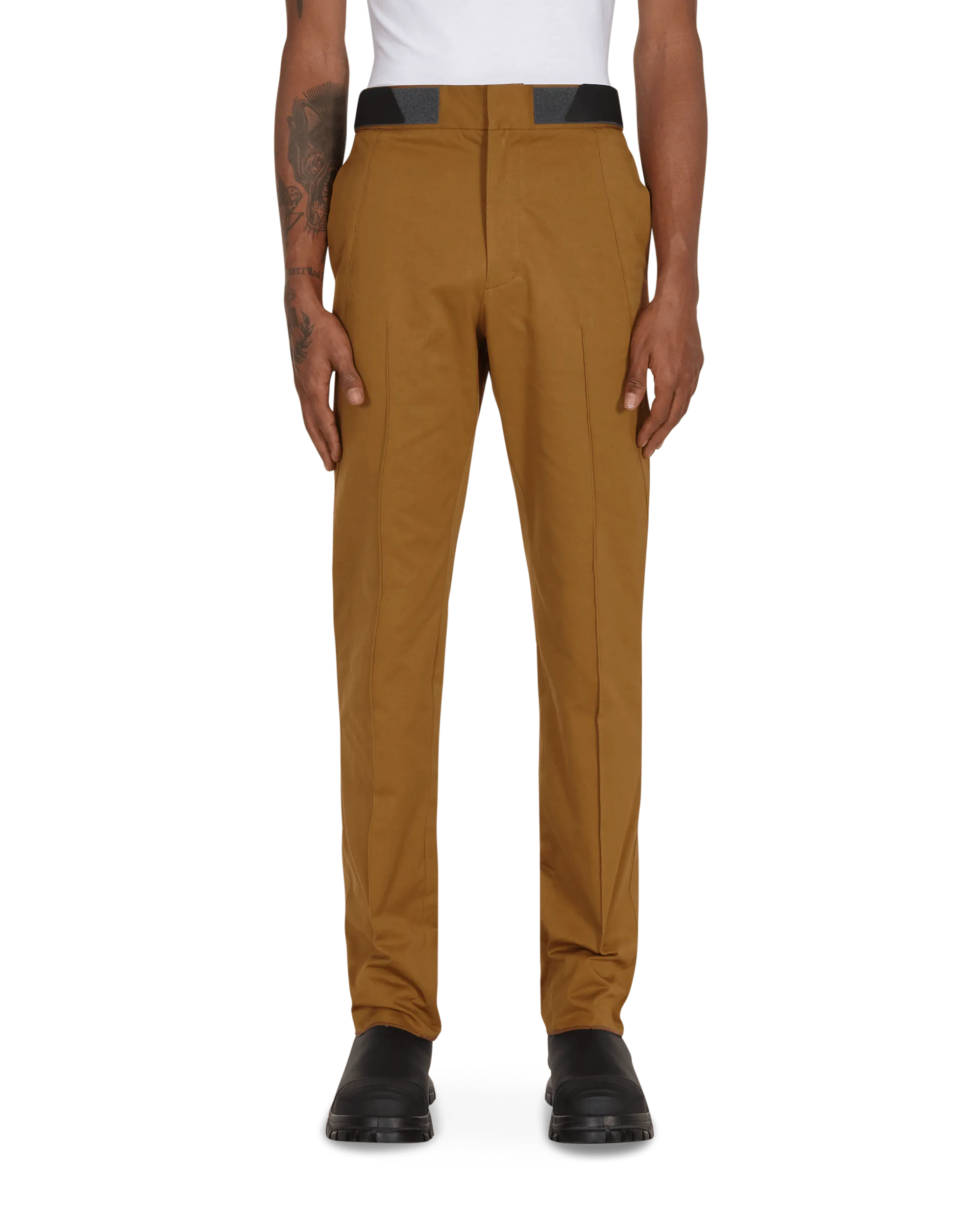 Diagonal Attica Pants Brown
