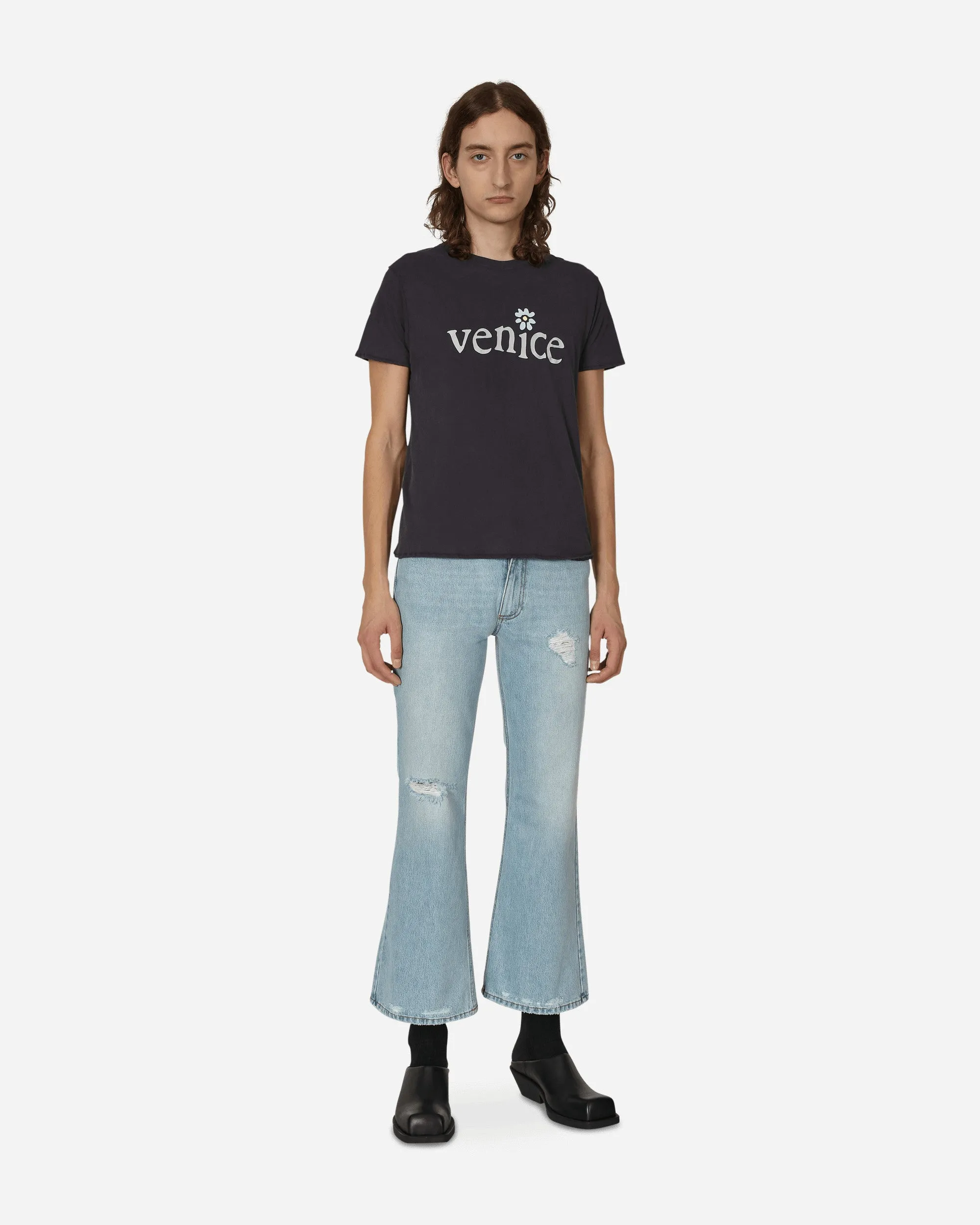 Distressed Denim Pants Blue