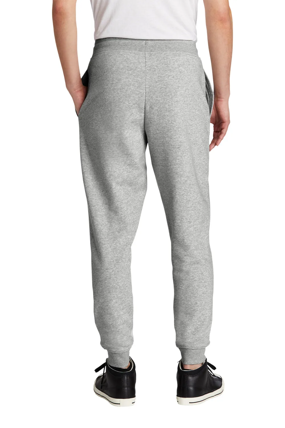 District Mens V.I.T. Fleece Jogger Sweatpants w/ Pockets - Heather Light Grey