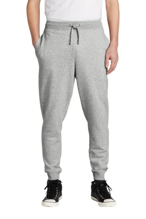 District Mens V.I.T. Fleece Jogger Sweatpants w/ Pockets - Heather Light Grey