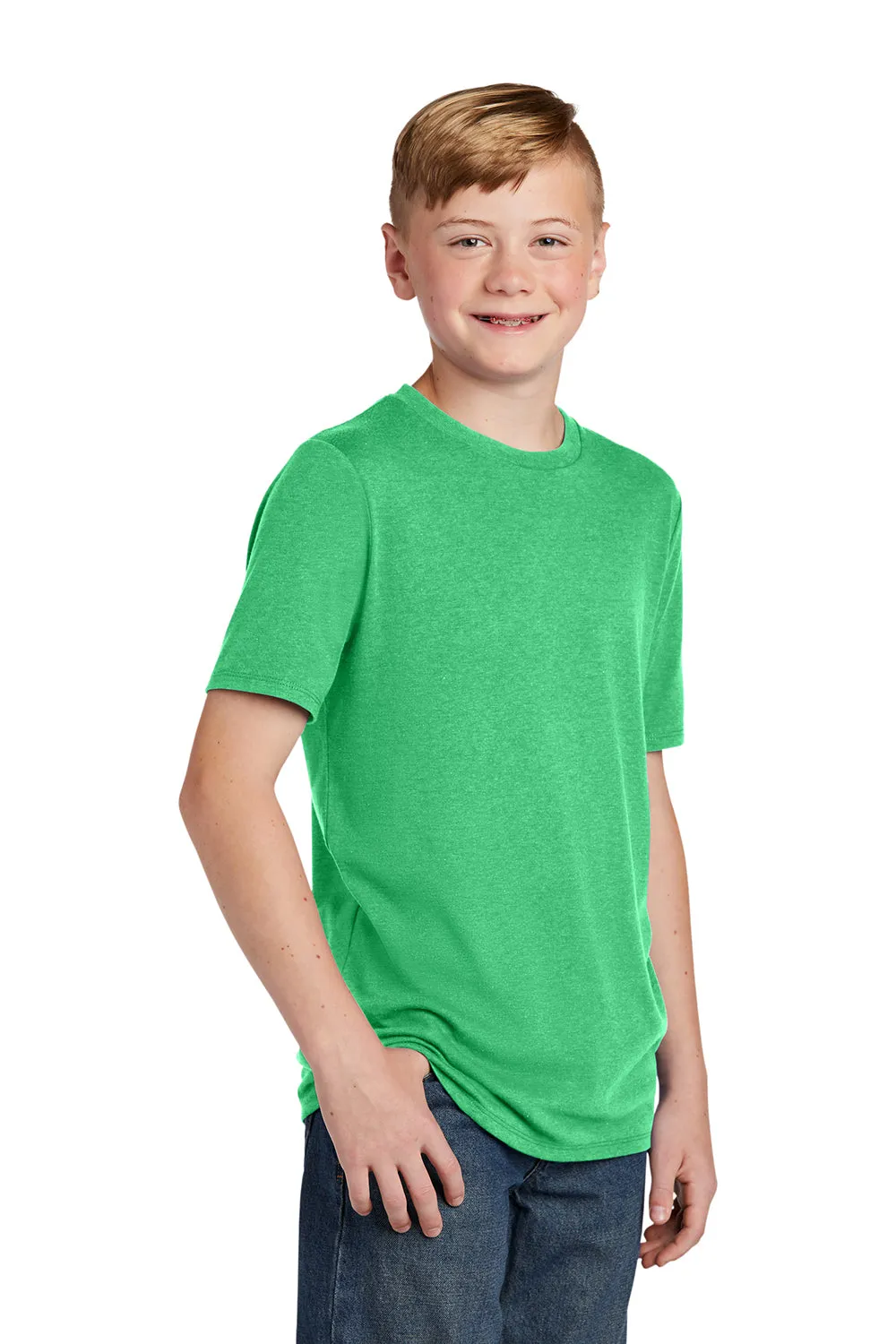 District Youth Perfect Tri Short Sleeve Crewneck T-Shirt - Green Frost