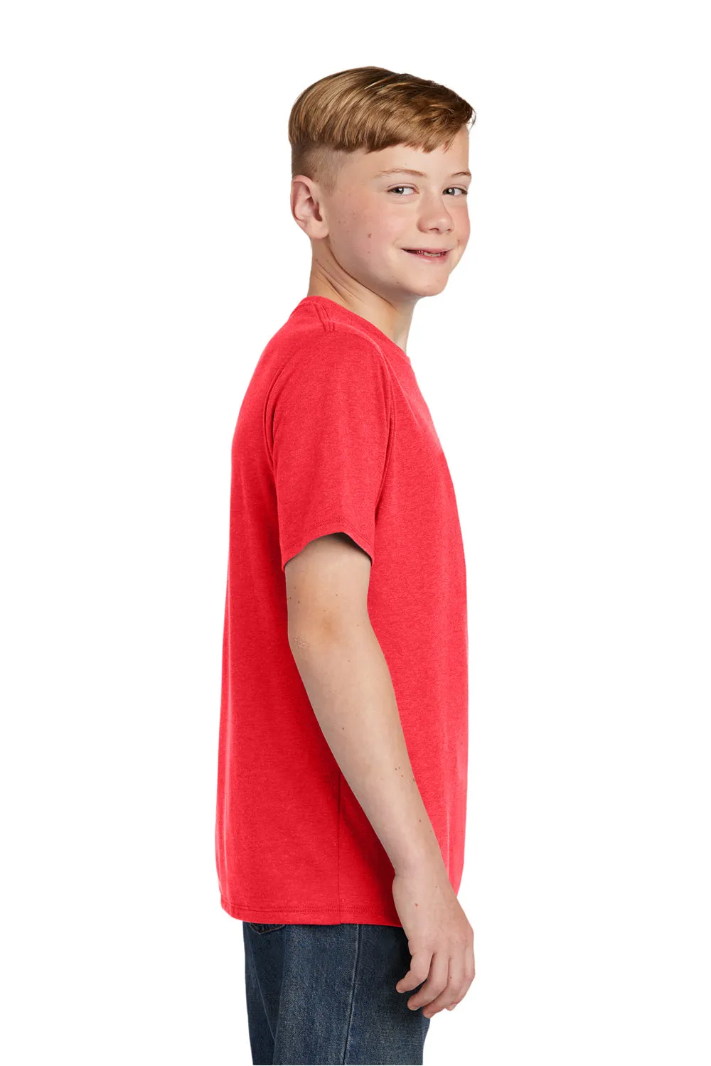 District Youth Perfect Tri Short Sleeve Crewneck T-Shirt - Red Frost