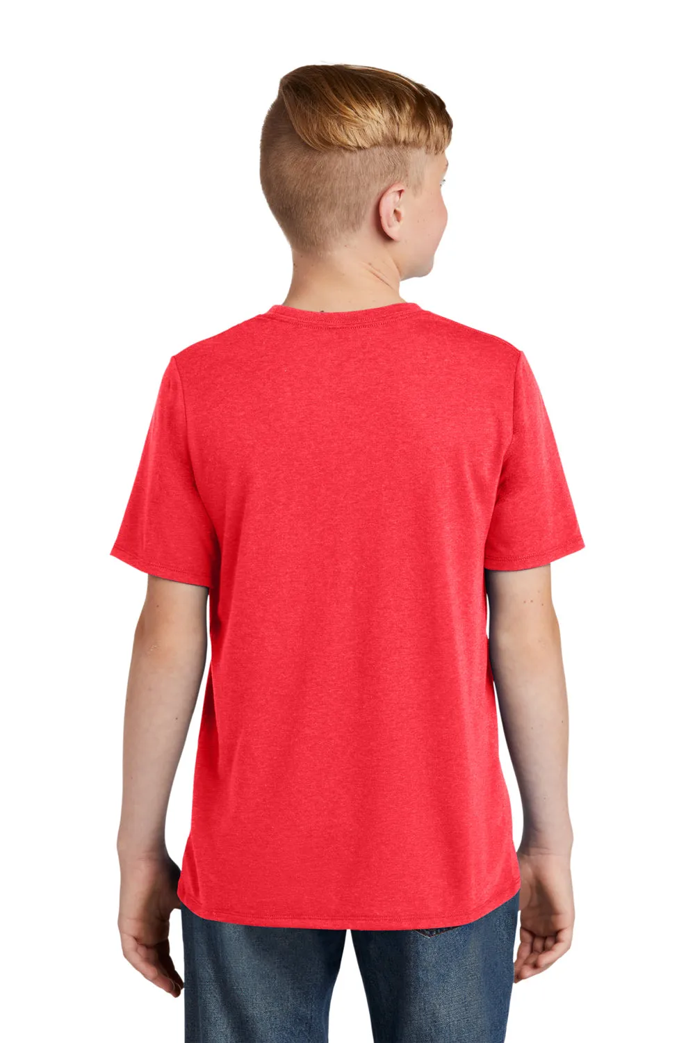 District Youth Perfect Tri Short Sleeve Crewneck T-Shirt - Red Frost