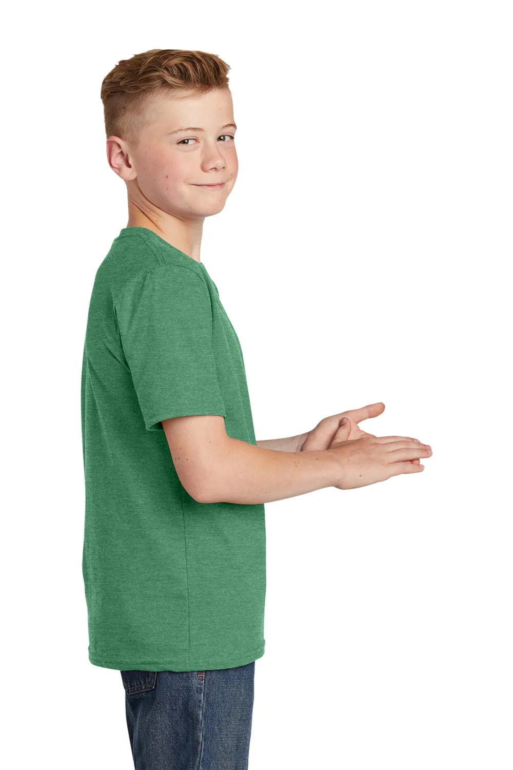 District Youth Very Important Short Sleeve Crewneck T-Shirt - Heather Kelly Green