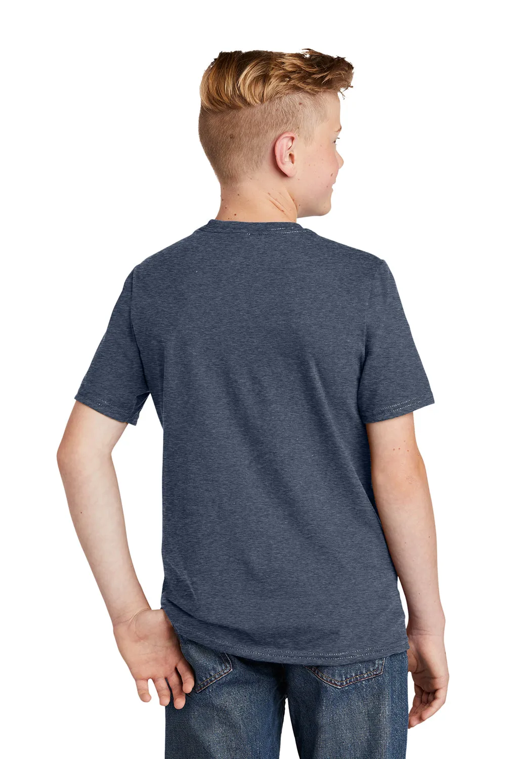 District Youth Very Important Short Sleeve Crewneck T-Shirt - Heather Navy Blue