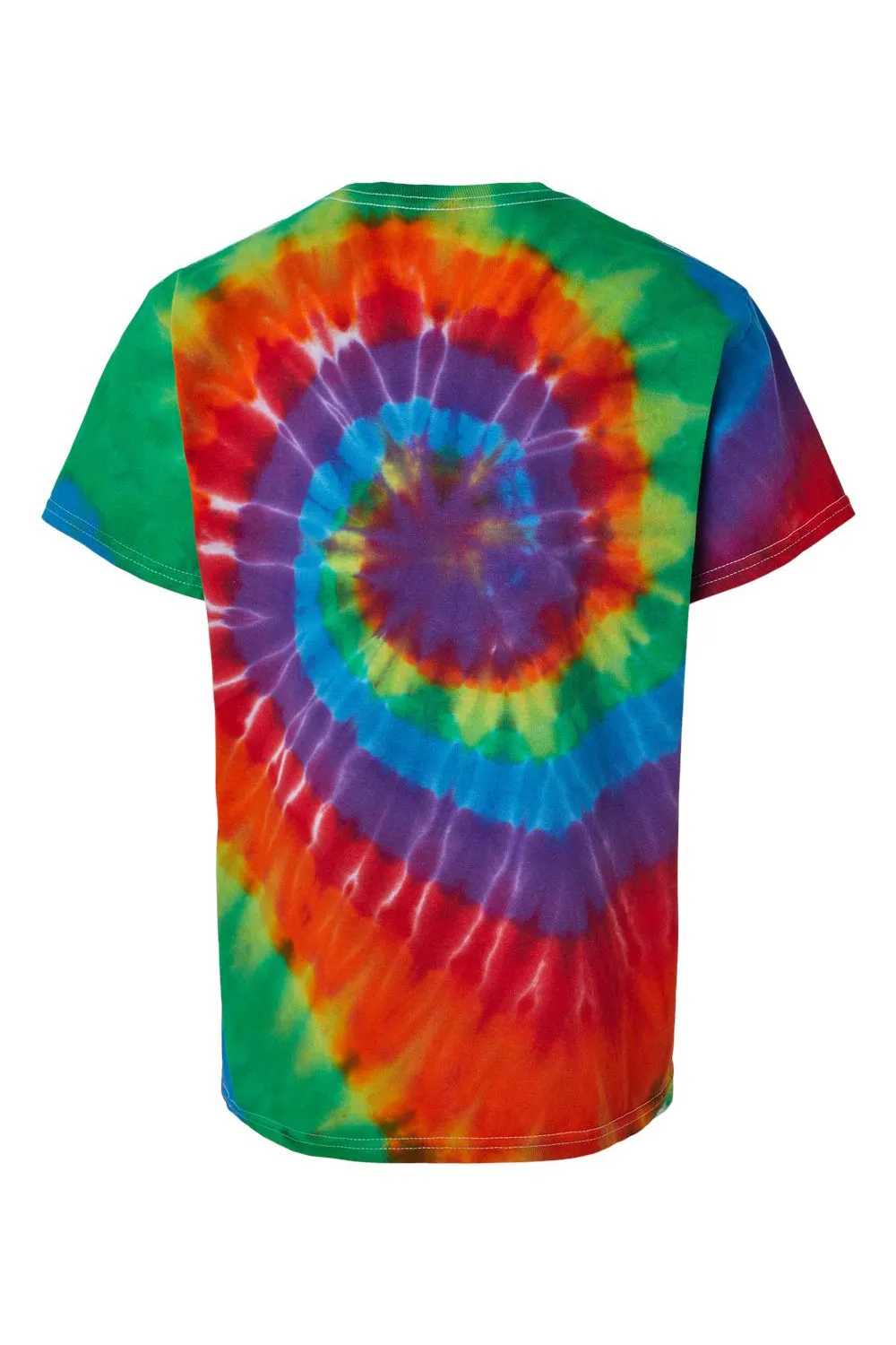 Dyenomite Youth Spiral Tie Dyed Short Sleeve Crewneck T-Shirt - Michelangelo
