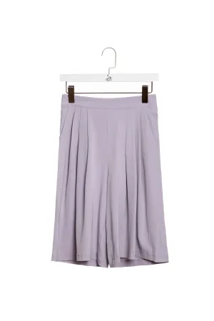 Elastic Flare Quarter Pants