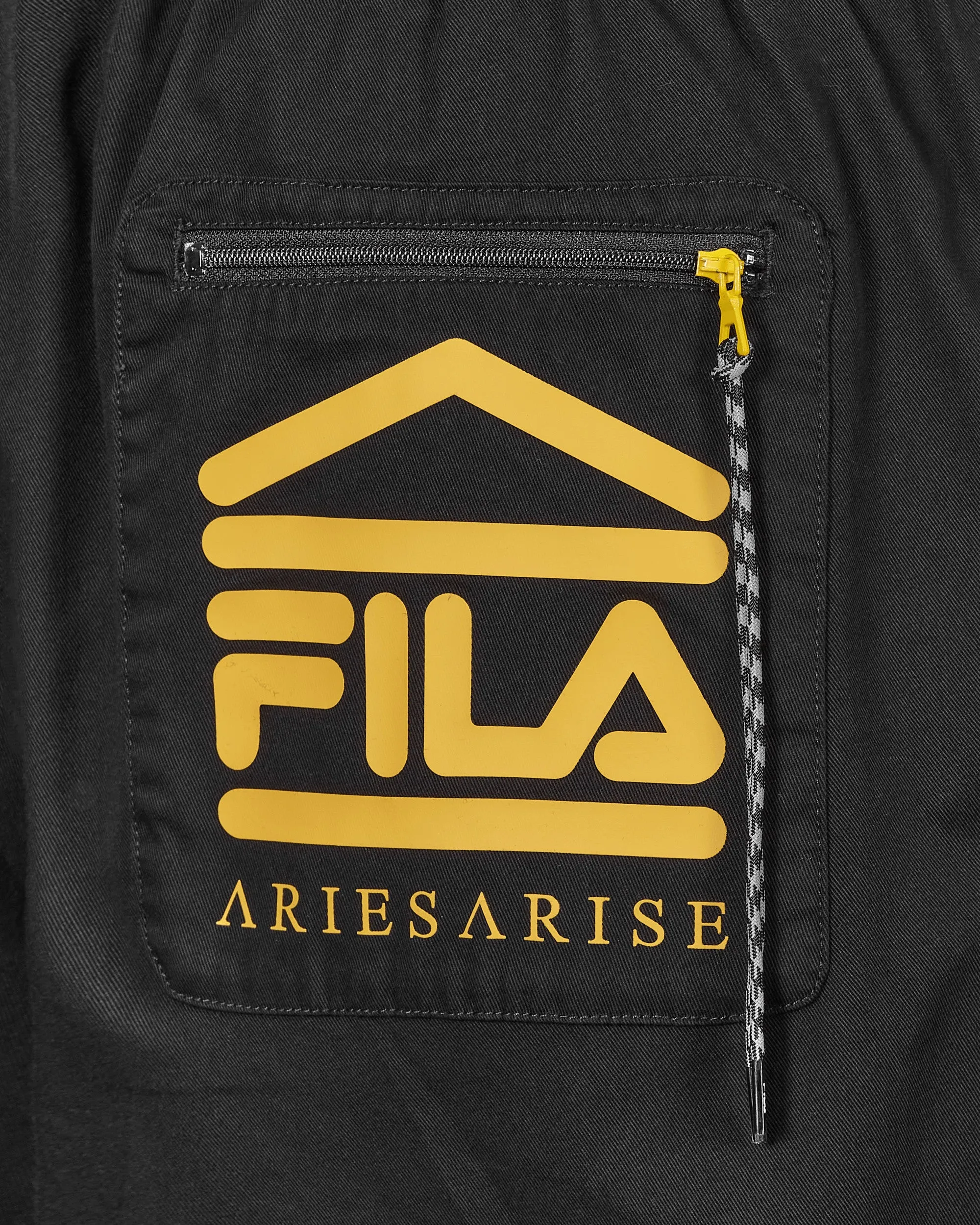 FILA Logo Twill Trackpants Black