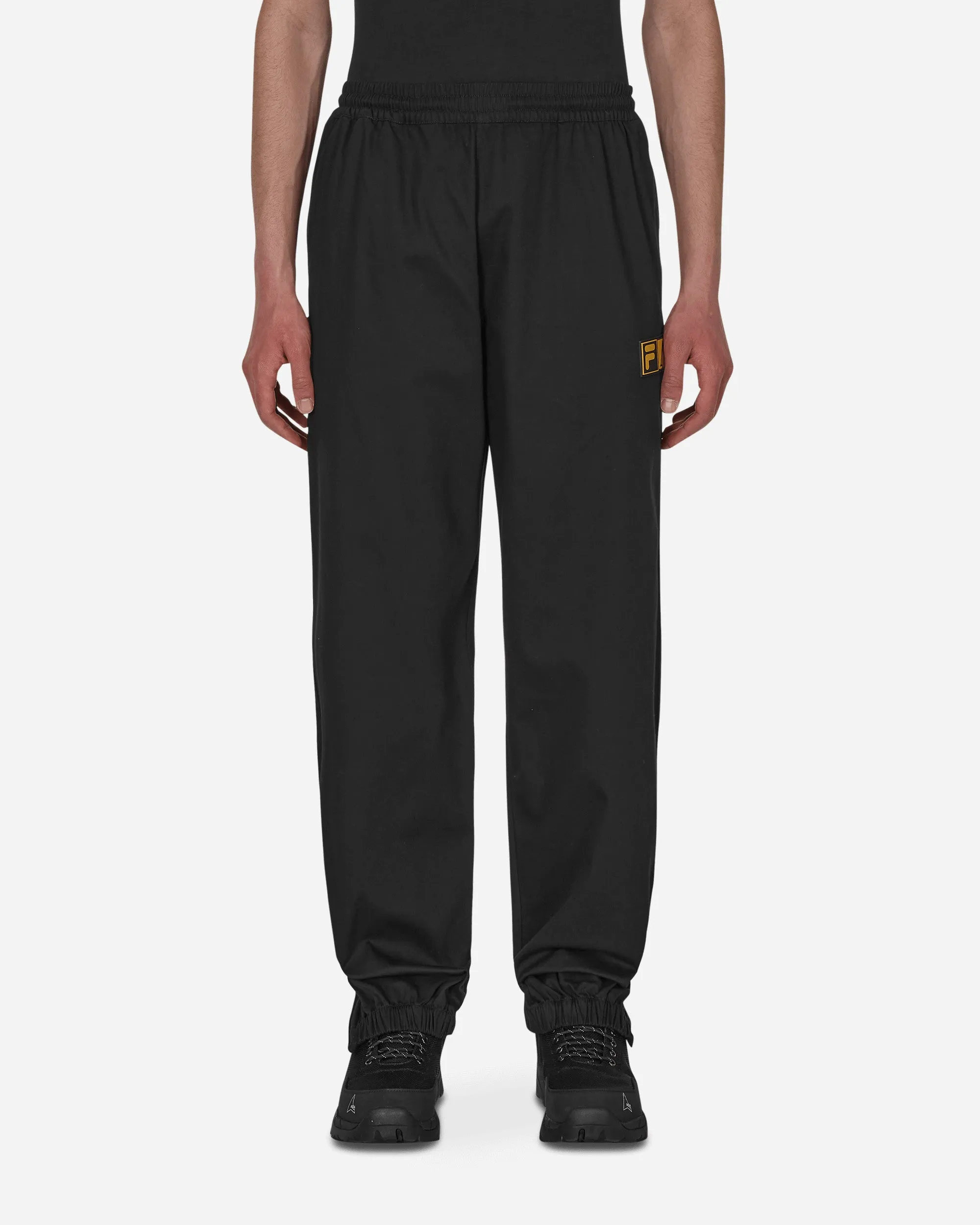 FILA Logo Twill Trackpants Black