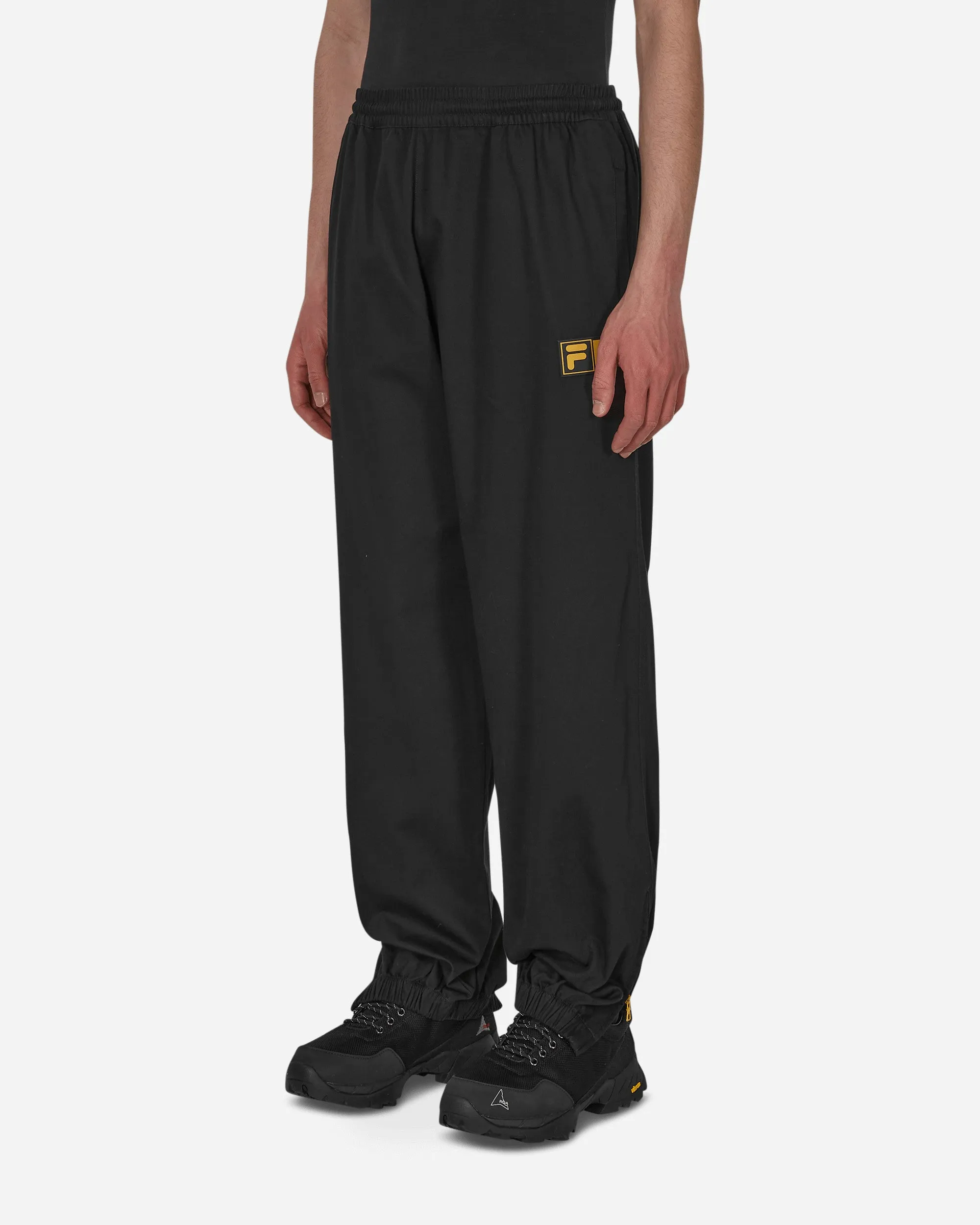 FILA Logo Twill Trackpants Black