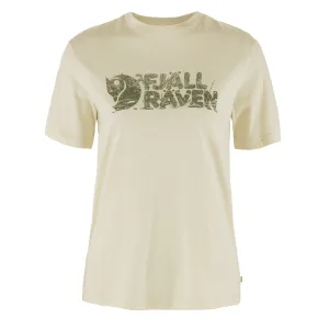 Fjallraven Womens Lush Logo T-Shirt Chalk White