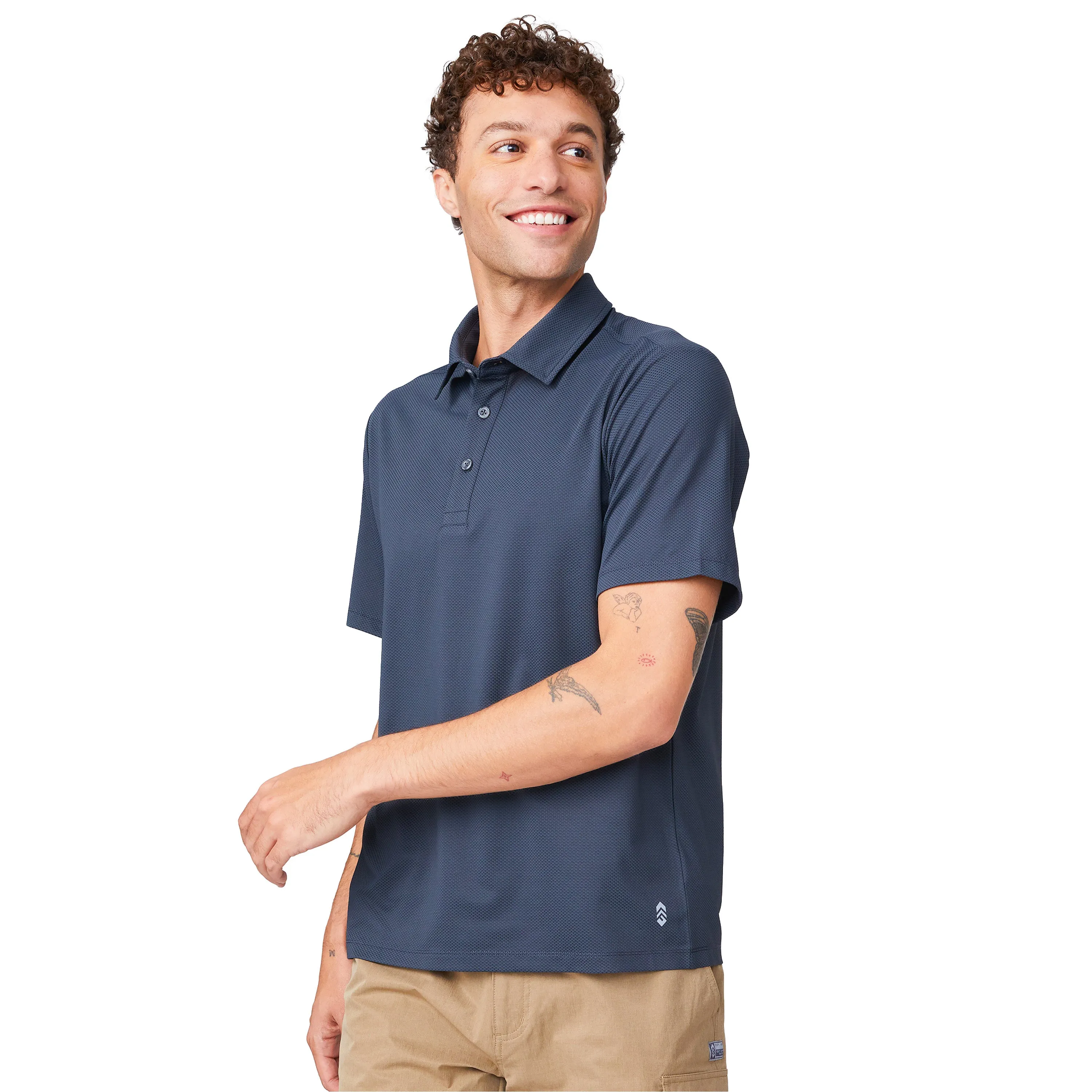 Free Country Men's Tech Pique Polo Shirt