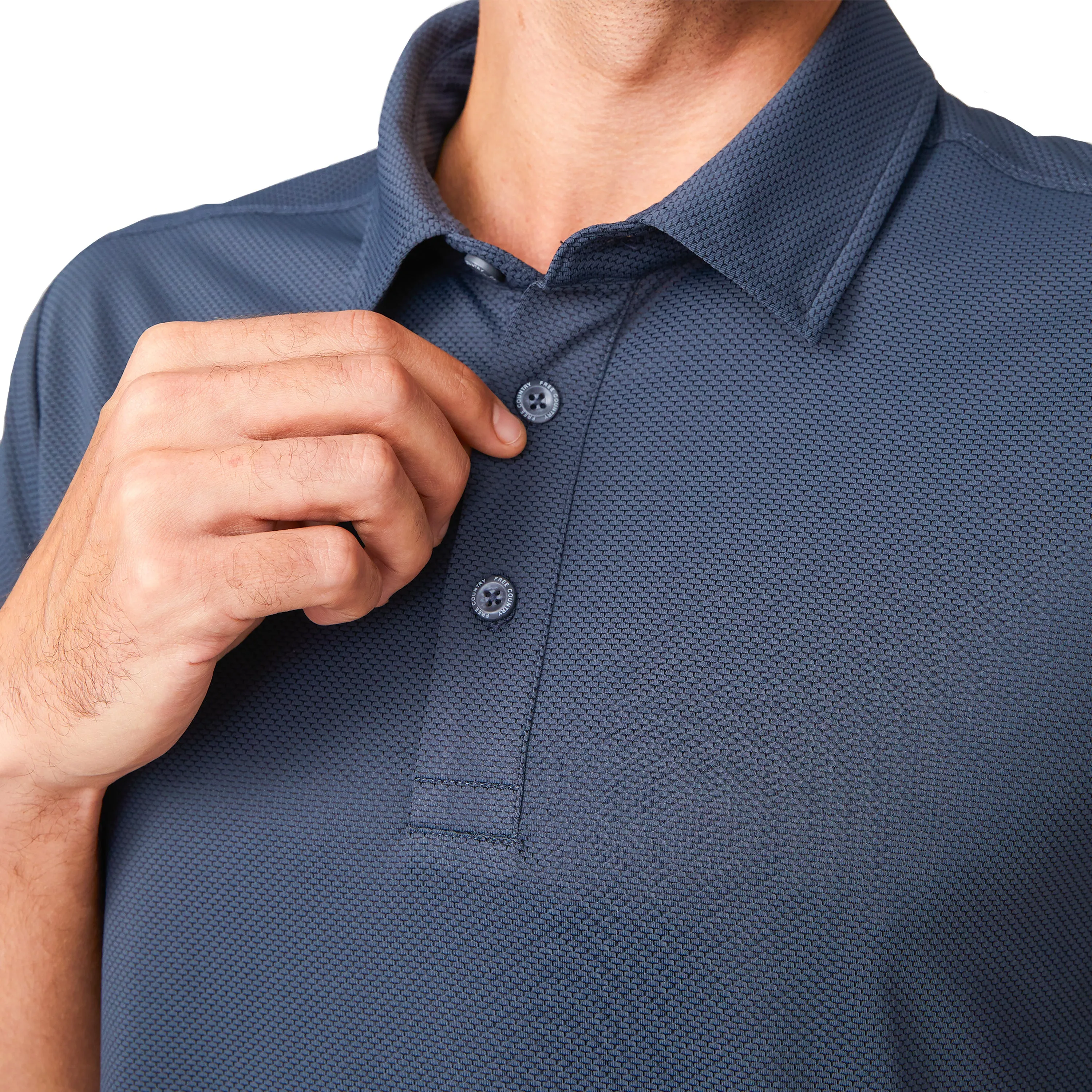 Free Country Men's Tech Pique Polo Shirt