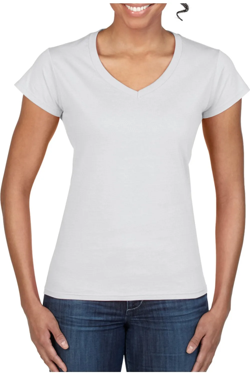 Gildan Ladies Soft Style Short Sleeve V-Neck T-Shirt