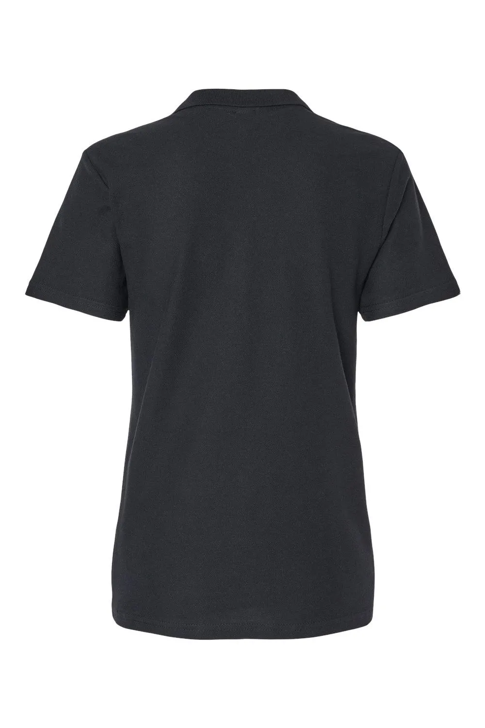 Gildan Womens SoftStyle Double Pique Short Sleeve Polo Shirt - Black
