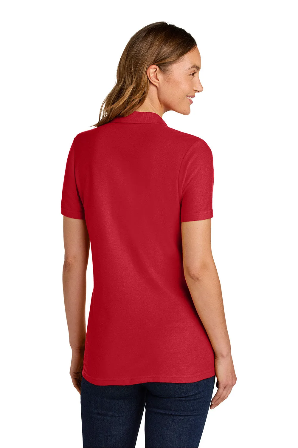Gildan Womens Softstyle Pique Short Sleeve Polo Shirt - Red